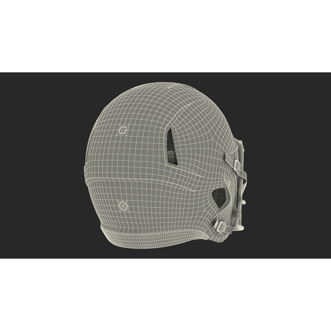 Denver Broncos Football Helmet 3D Model – High Poly PBR Asset, FBX, OBJ - View 20