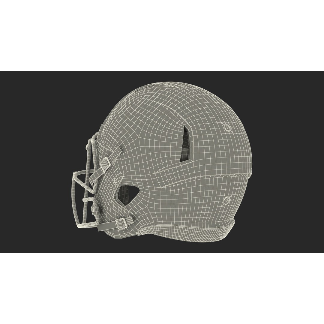 Denver Broncos Football Helmet 3D Model – High Poly PBR Asset, FBX, OBJ - View 21