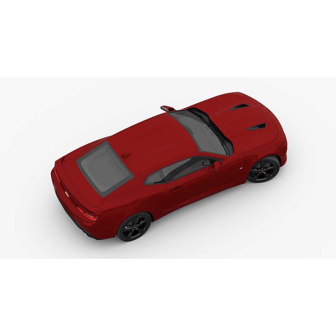 Chevrolet Camaro SS 2016 3D Model – High Poly Muscle Car, FBX, OBJ - View 10