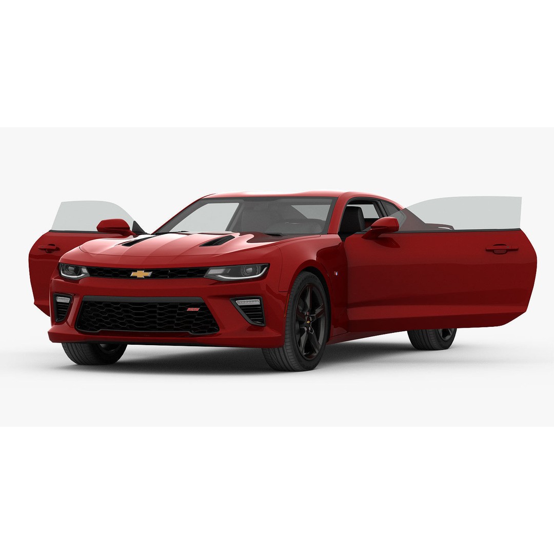 Chevrolet Camaro SS 2016 3D Model – High Poly Muscle Car, FBX, OBJ - View 15