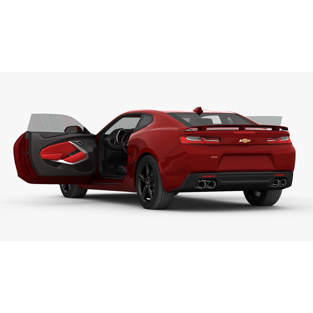 Chevrolet Camaro SS 2016 3D Model – High Poly Muscle Car, FBX, OBJ - View 16