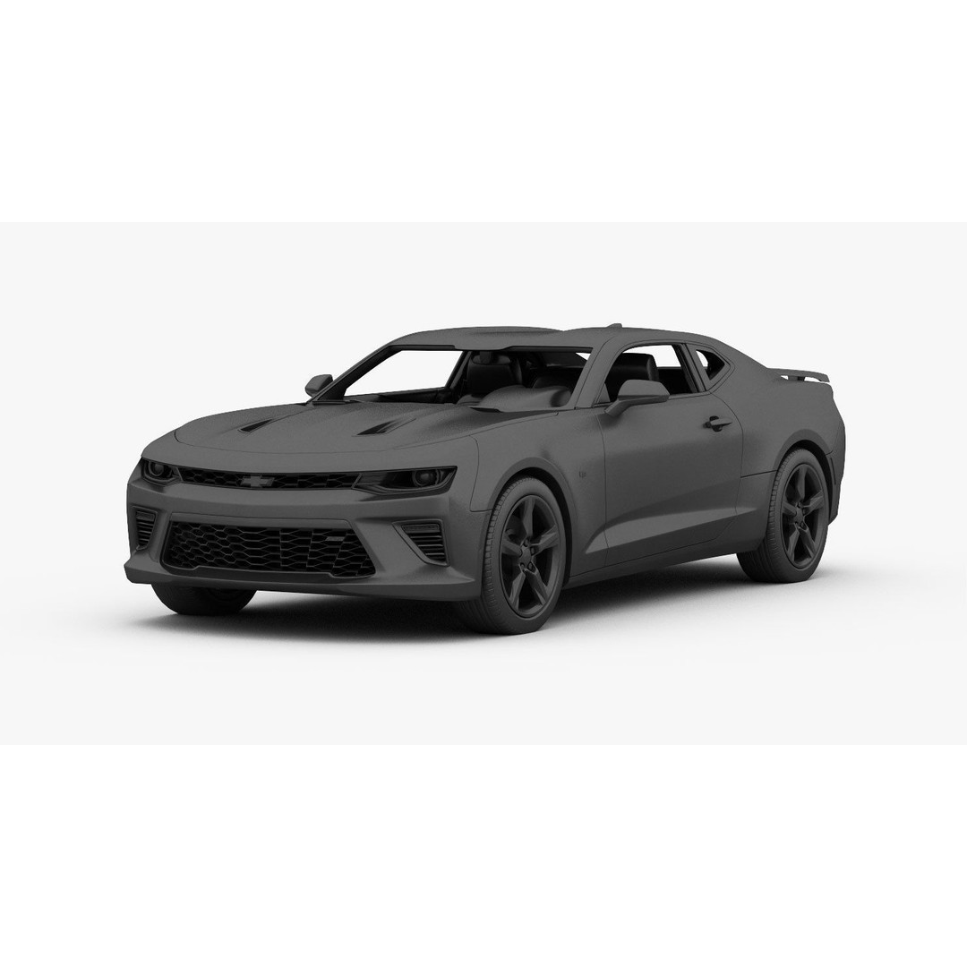 Chevrolet Camaro SS 2016 3D Model – High Poly Muscle Car, FBX, OBJ - View 21