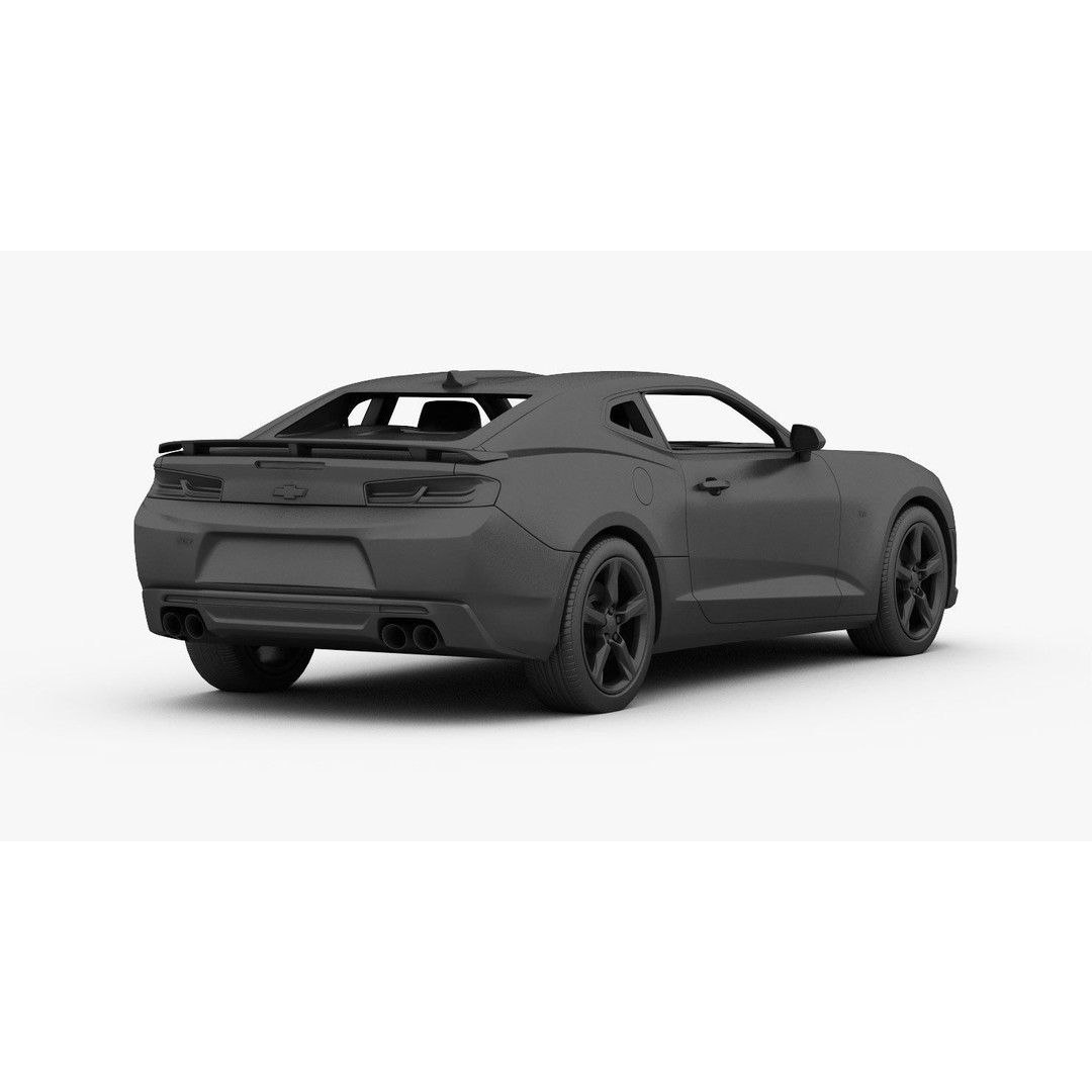Chevrolet Camaro SS 2016 3D Model – High Poly Muscle Car, FBX, OBJ - View 22