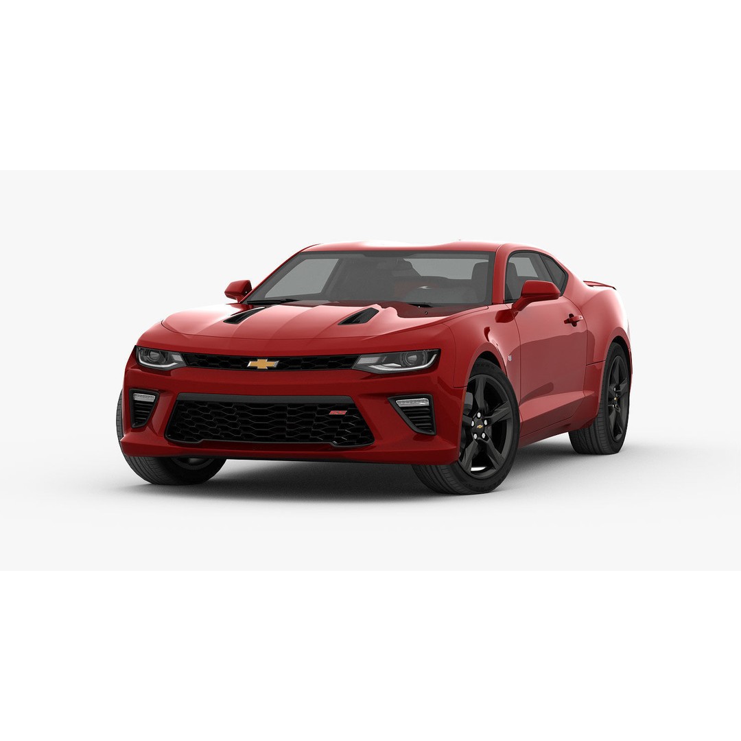 Chevrolet Camaro SS 2016 3D Model – High Poly Muscle Car, FBX, OBJ - View 4