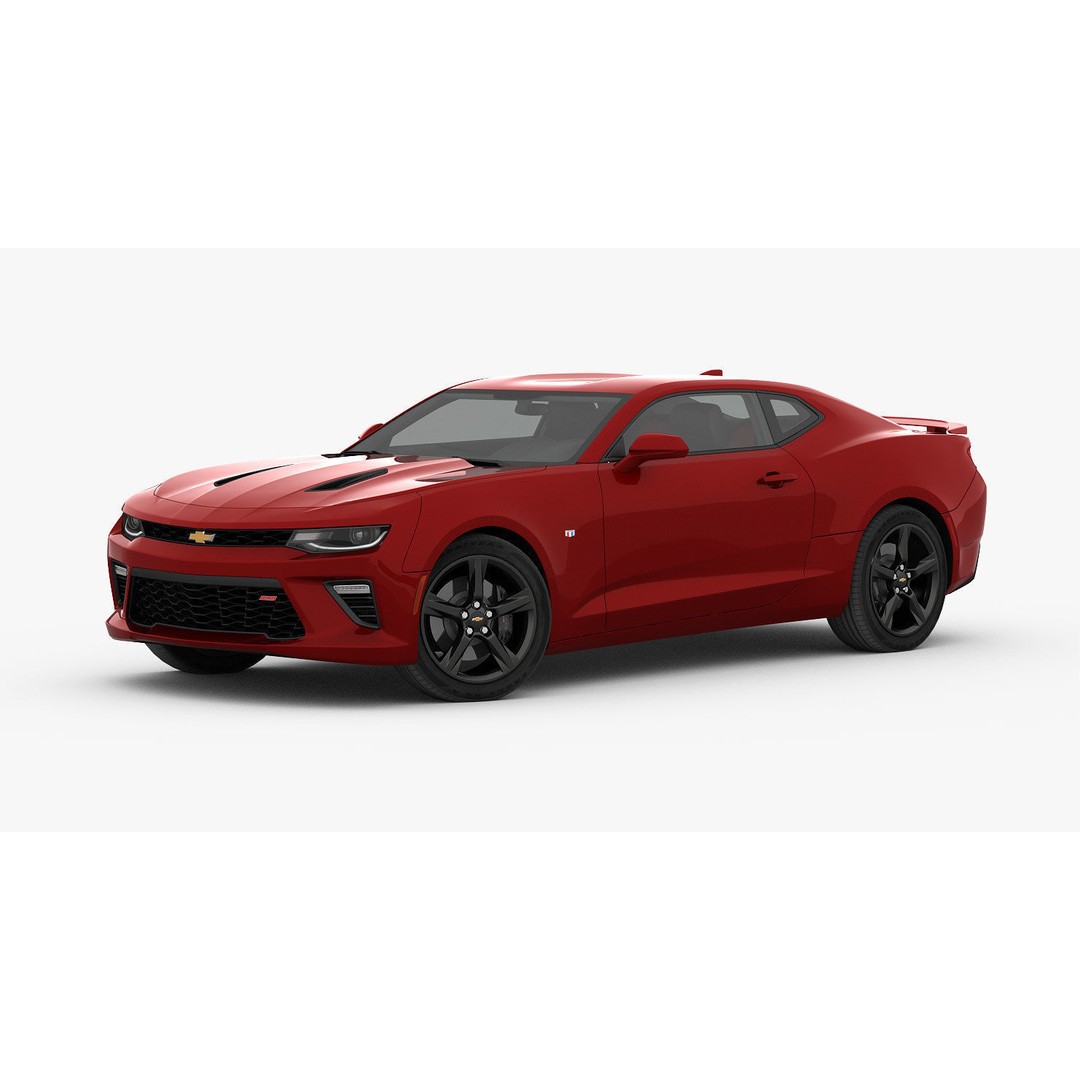 Chevrolet Camaro SS 2016 3D Model – High Poly Muscle Car, FBX, OBJ - View 8