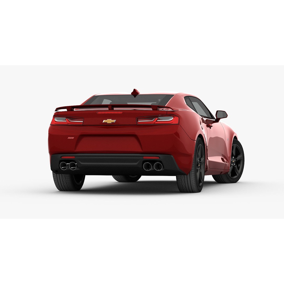Chevrolet Camaro SS 2016 3D Model – High Poly Muscle Car, FBX, OBJ - View 9
