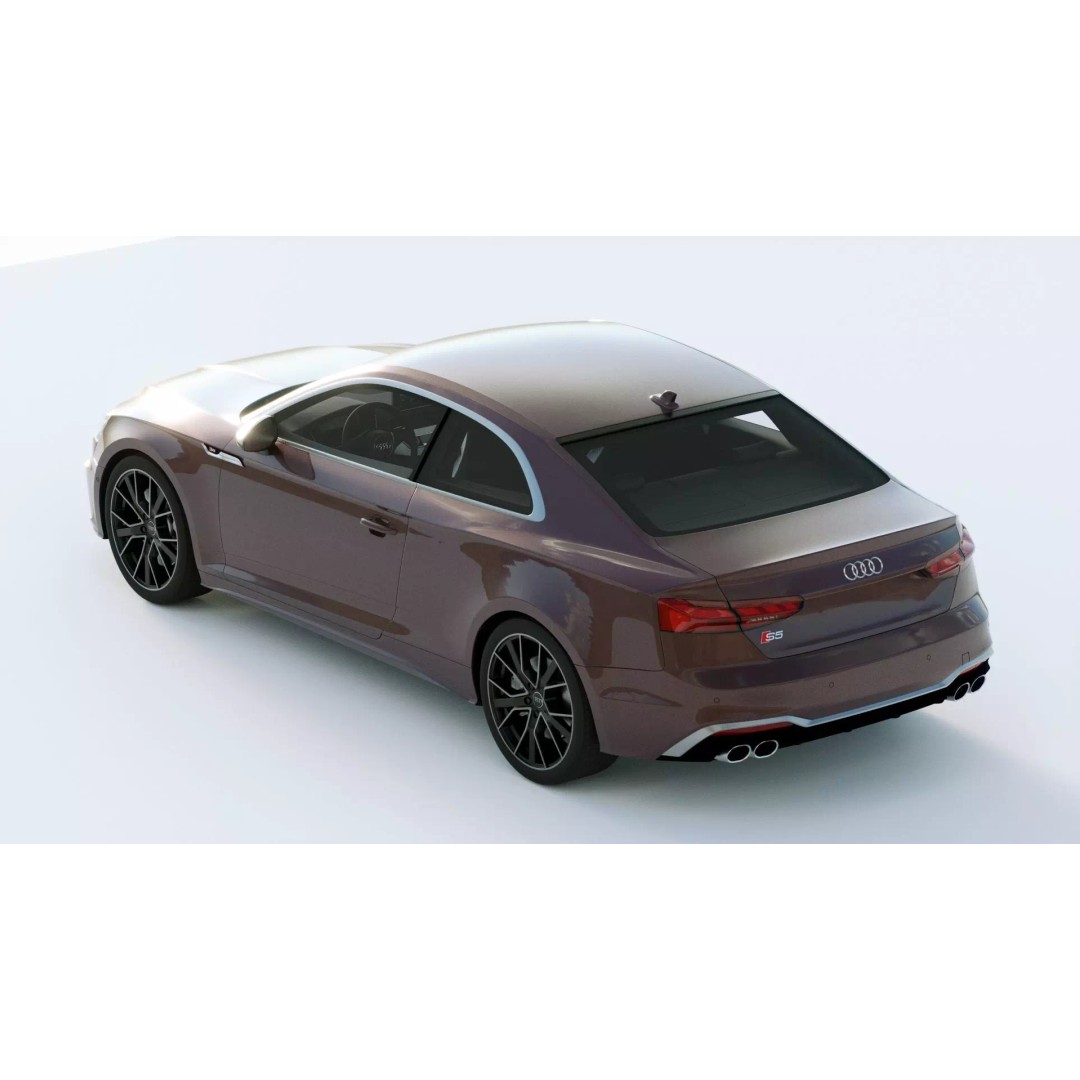 Audi S5 Coupe 2020 3D Model – High Poly PBR Car Asset, FBX, Blender - View 12