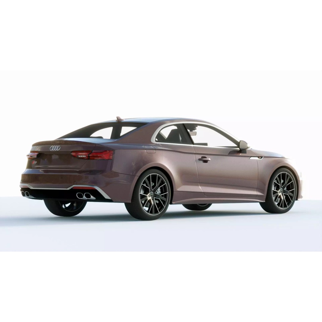 Audi S5 Coupe 2020 3D Model – High Poly PBR Car Asset, FBX, Blender - View 14