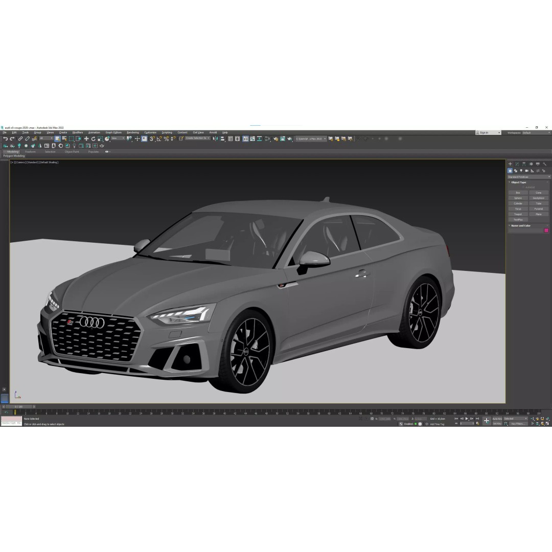 Audi S5 Coupe 2020 3D Model – High Poly PBR Car Asset, FBX, Blender - View 18