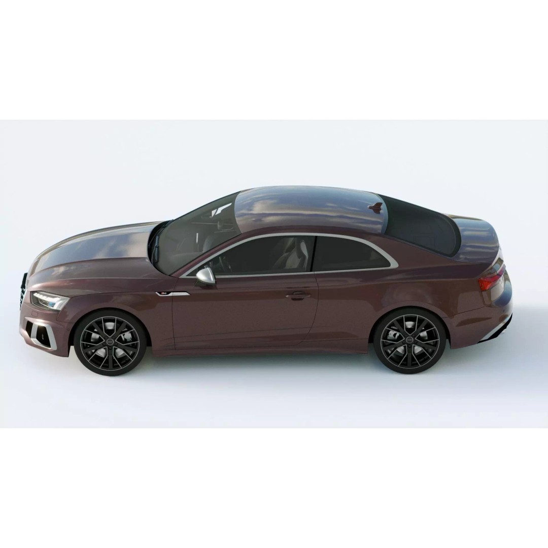 Audi S5 Coupe 2020 3D Model – High Poly PBR Car Asset, FBX, Blender - View 4