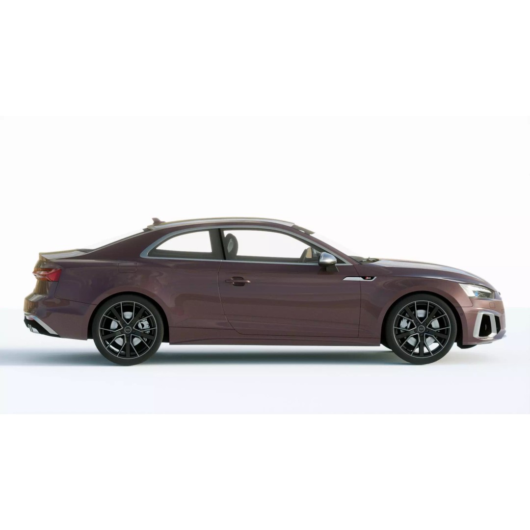 Audi S5 Coupe 2020 3D Model – High Poly PBR Car Asset, FBX, Blender - View 5