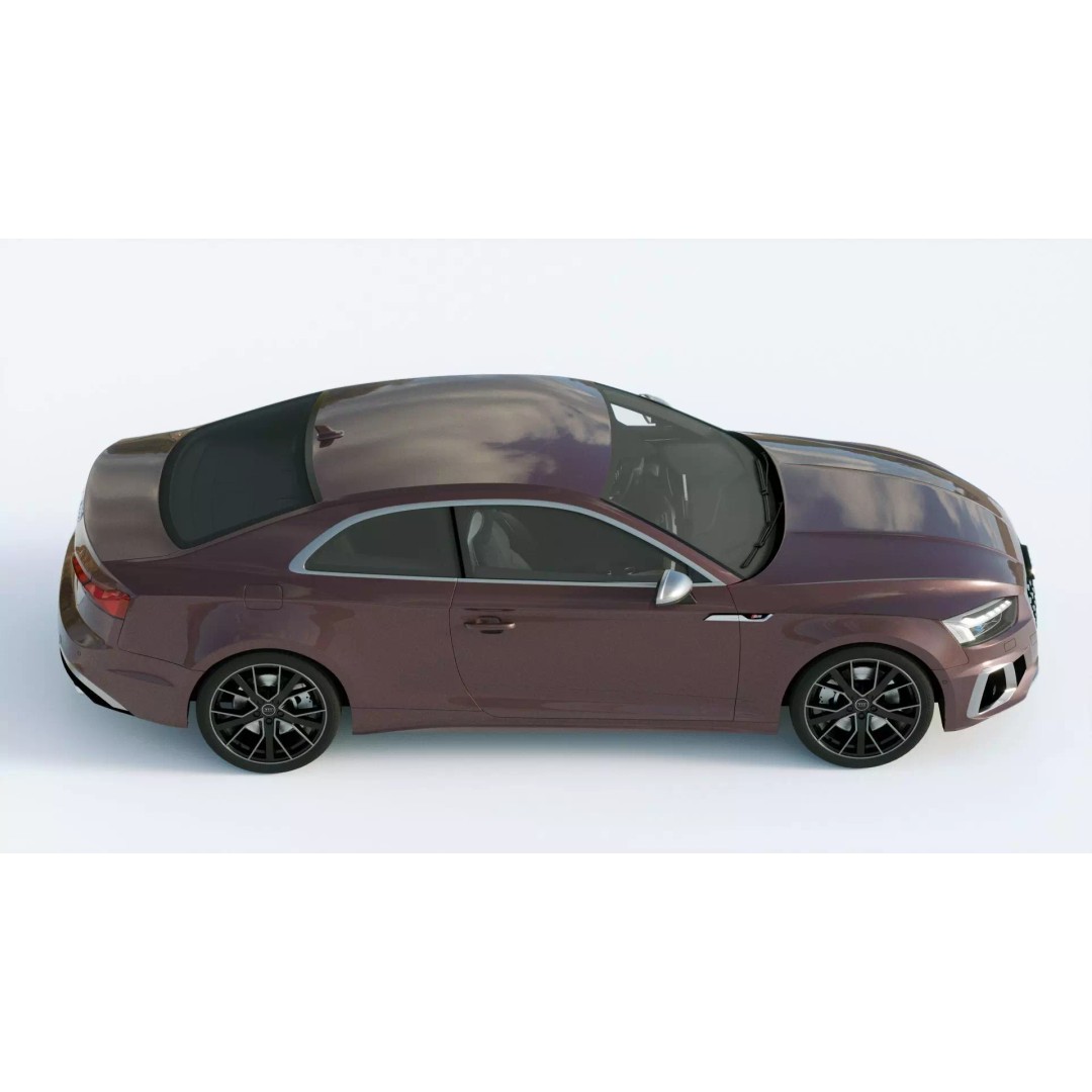 Audi S5 Coupe 2020 3D Model – High Poly PBR Car Asset, FBX, Blender - View 6