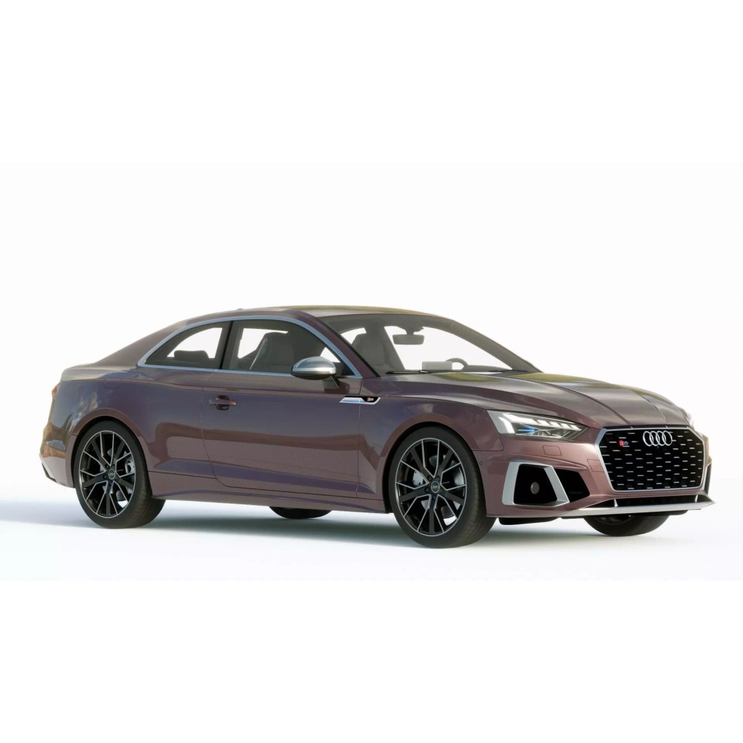 Audi S5 Coupe 2020 3D Model – High Poly PBR Car Asset, FBX, Blender - View 7