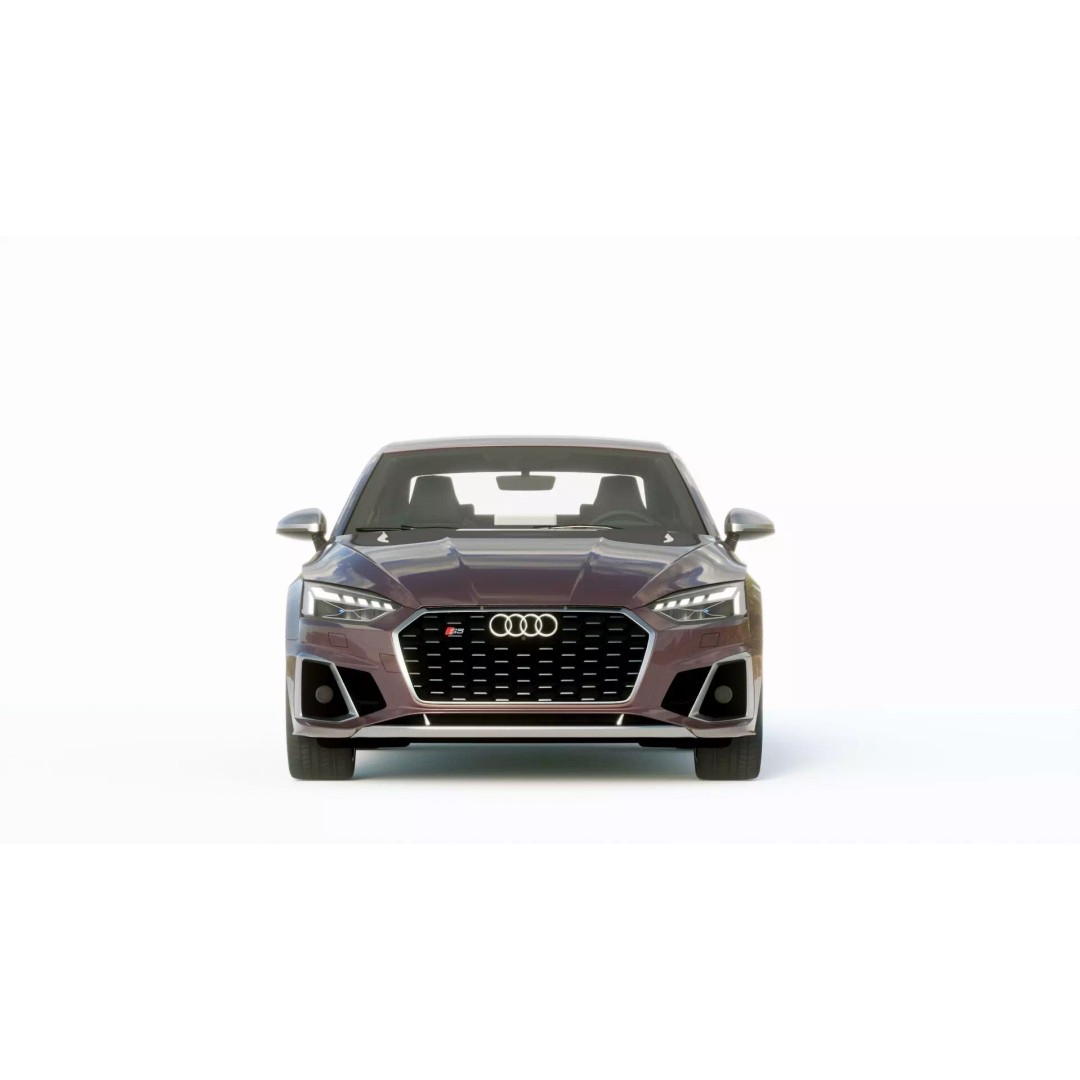 Audi S5 Coupe 2020 3D Model – High Poly PBR Car Asset, FBX, Blender - View 8
