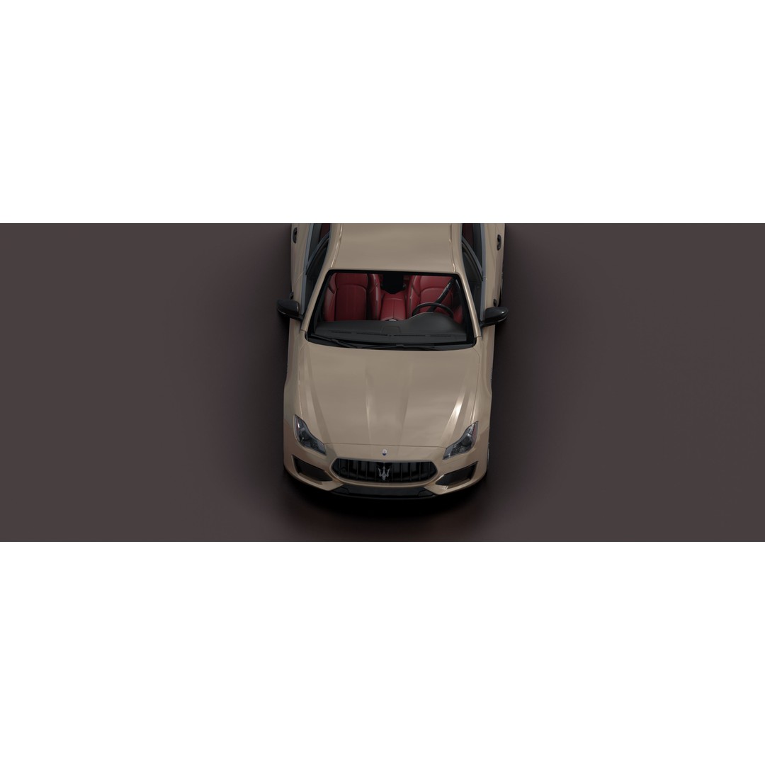Maserati Quattro GTS 3D Model – Photorealistic Low Poly Car for Blender - View 17
