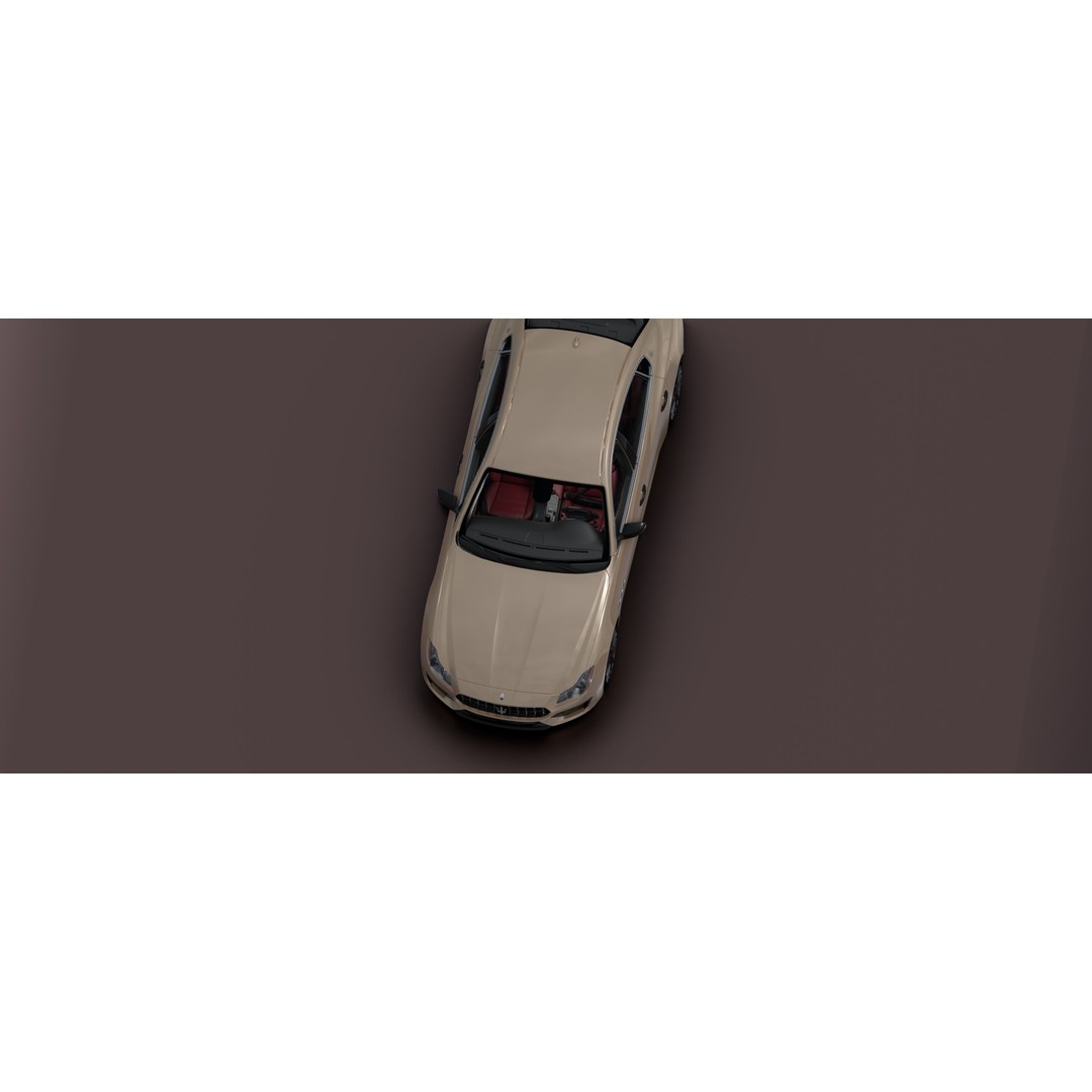 Maserati Quattro GTS 3D Model – Photorealistic Low Poly Car for Blender - View 30