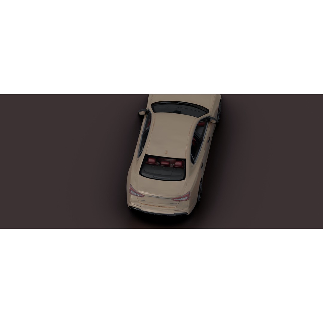Maserati Quattro GTS 3D Model – Photorealistic Low Poly Car for Blender - View 37