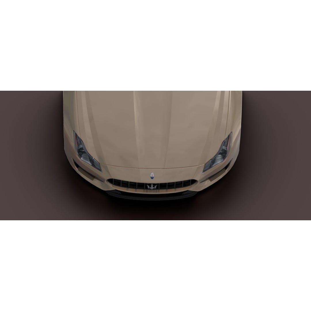 Maserati Quattro GTS 3D Model – Photorealistic Low Poly Car for Blender - View 4