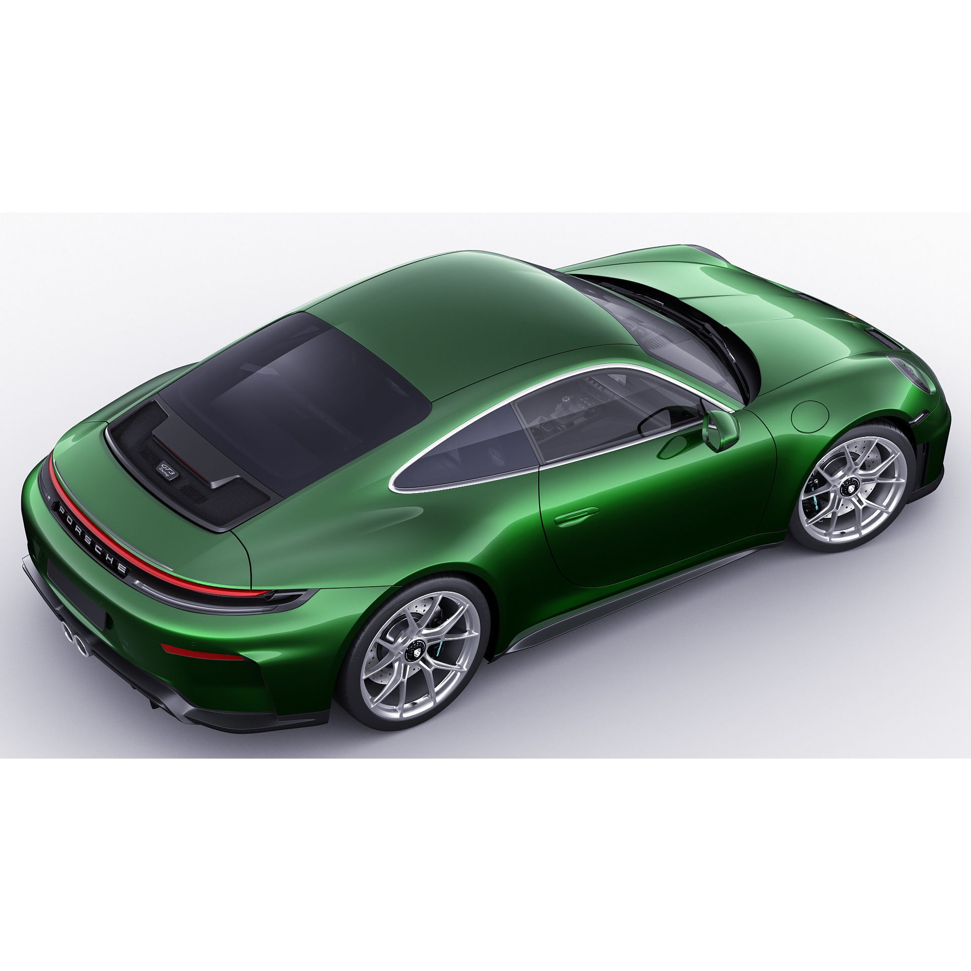 Porsche 911 GT3 Touring 2025 - Game-Ready 3D Model - View 16