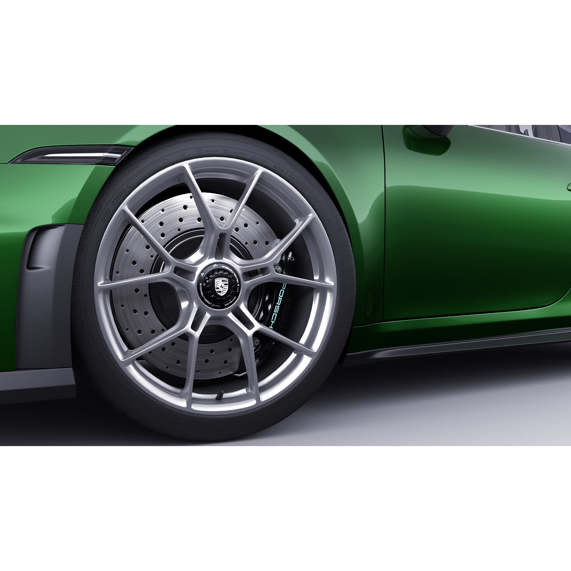 Porsche 911 GT3 Touring 2025 - Game-Ready 3D Model - View 19