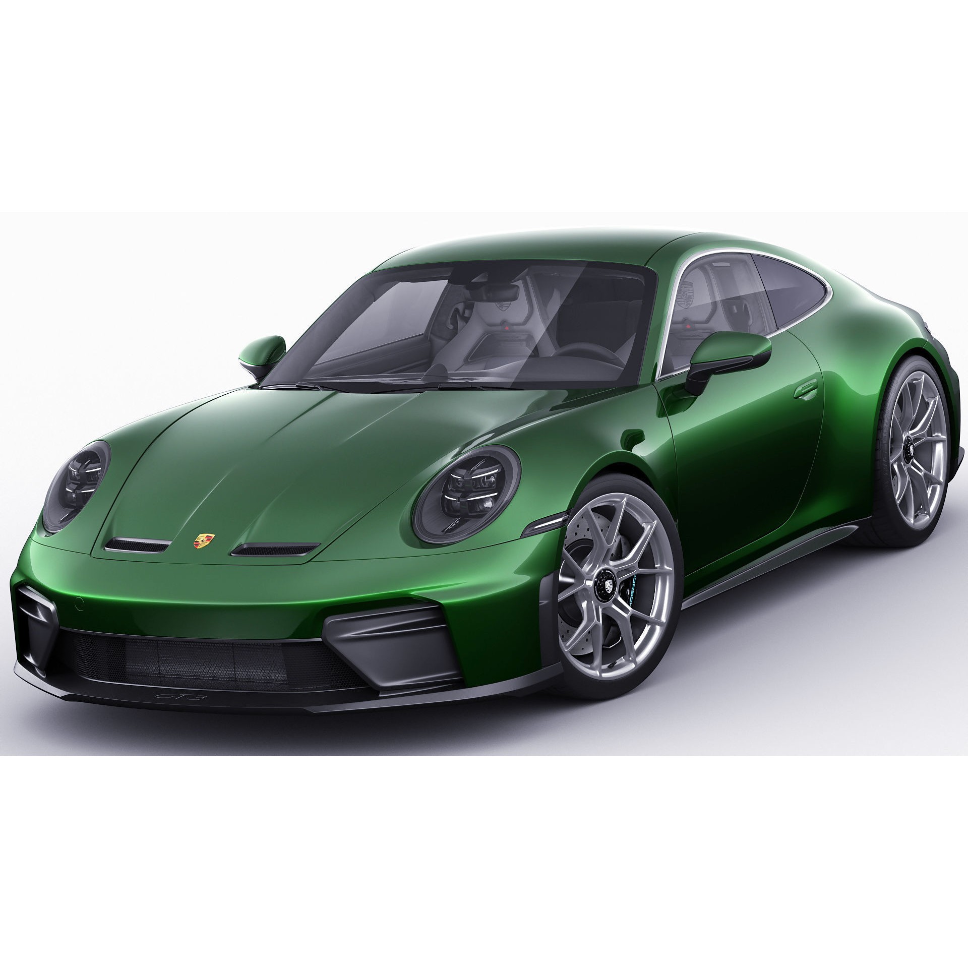 Porsche 911 GT3 Touring 2025 - Game-Ready 3D Model - View 3