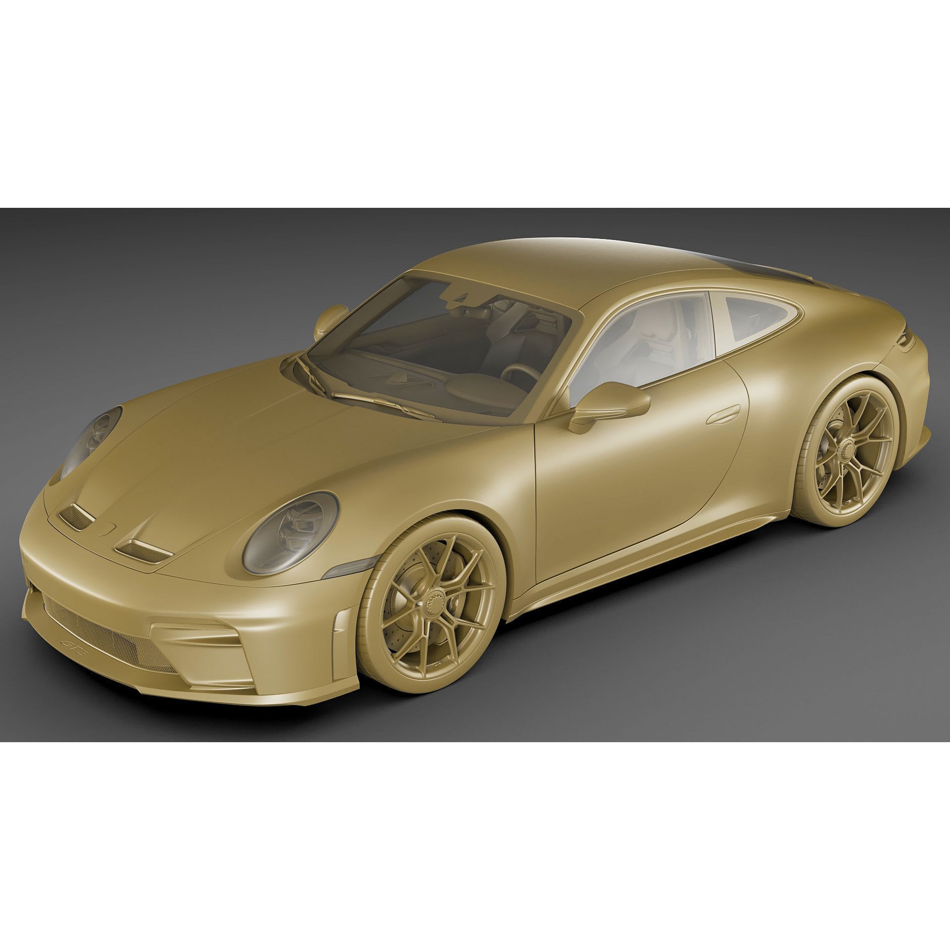 Porsche 911 GT3 Touring 2025 - Game-Ready 3D Model - View 30