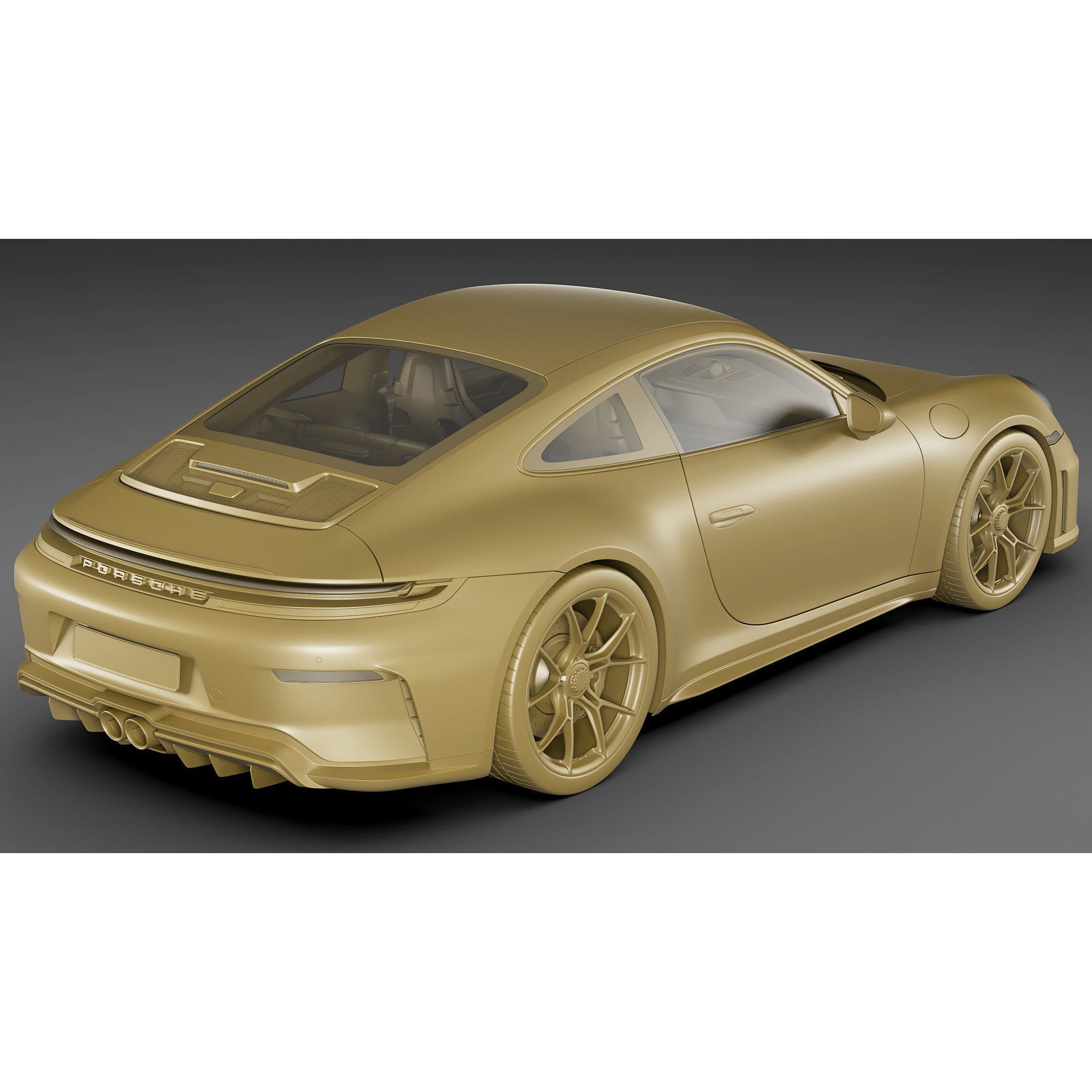 Porsche 911 GT3 Touring 2025 - Game-Ready 3D Model - View 31