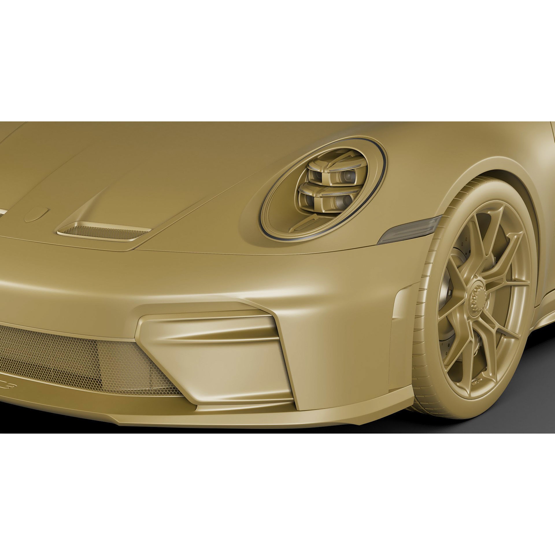 Porsche 911 GT3 Touring 2025 - Game-Ready 3D Model - View 32