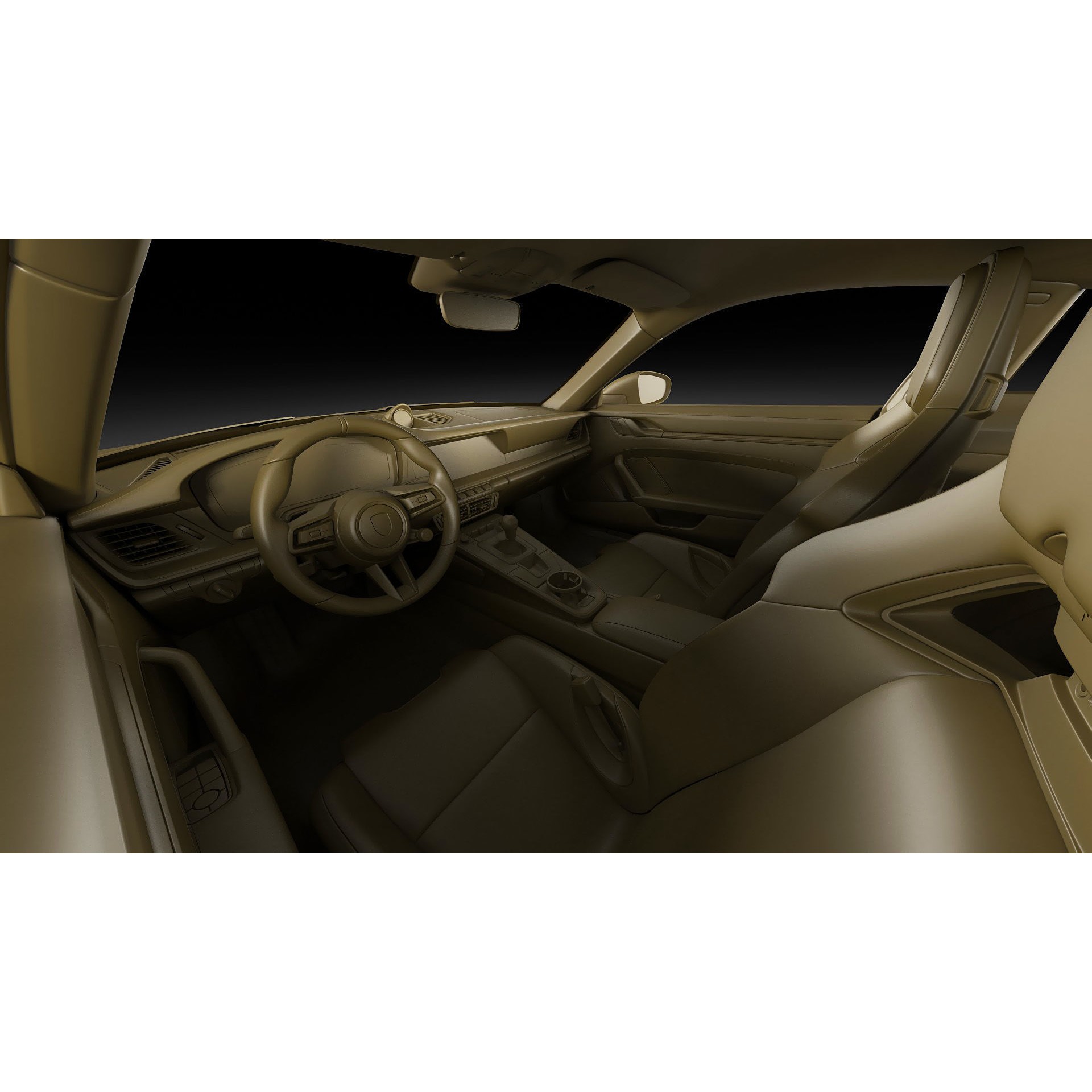 Porsche 911 GT3 Touring 2025 - Game-Ready 3D Model - View 34