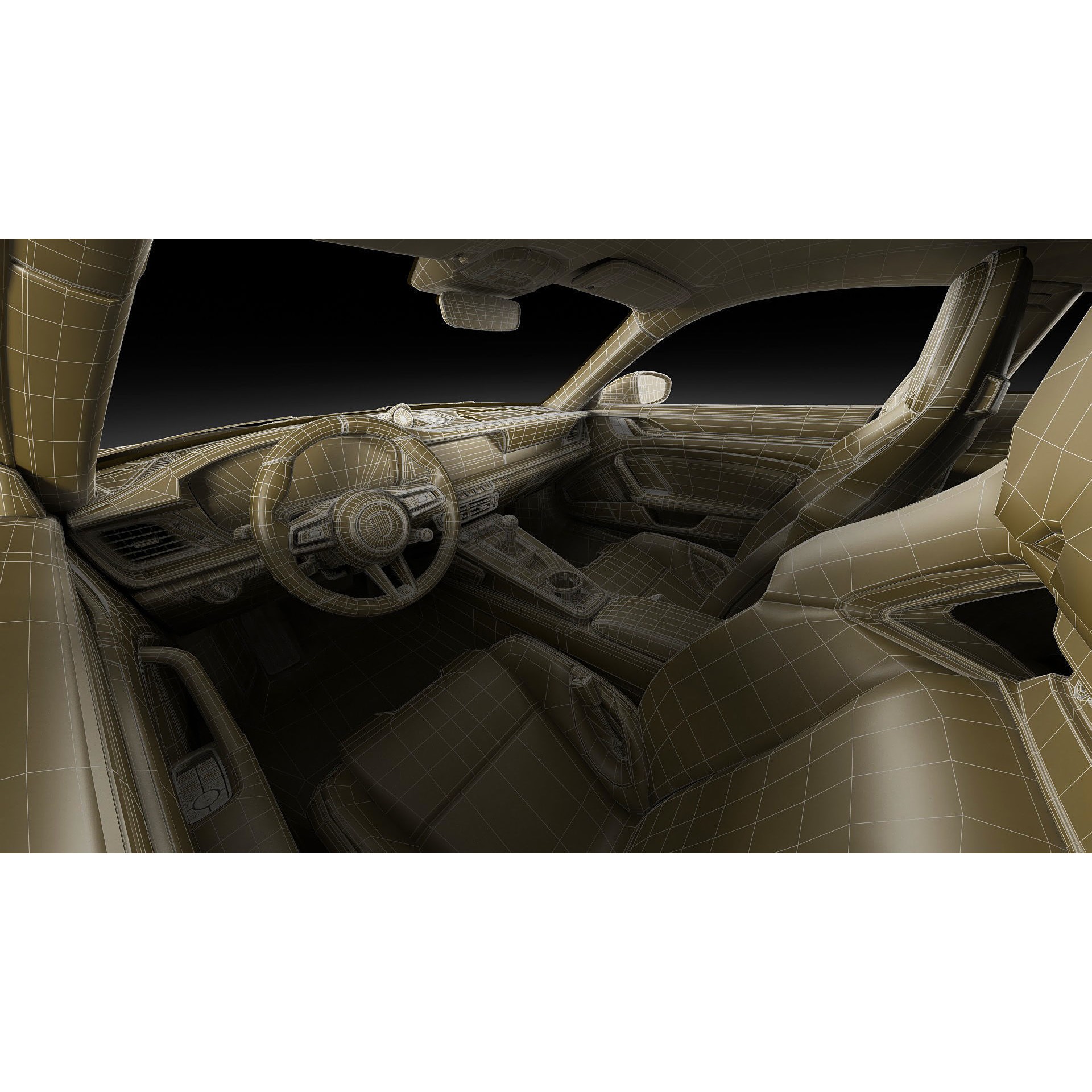 Porsche 911 GT3 Touring 2025 - Game-Ready 3D Model - View 38