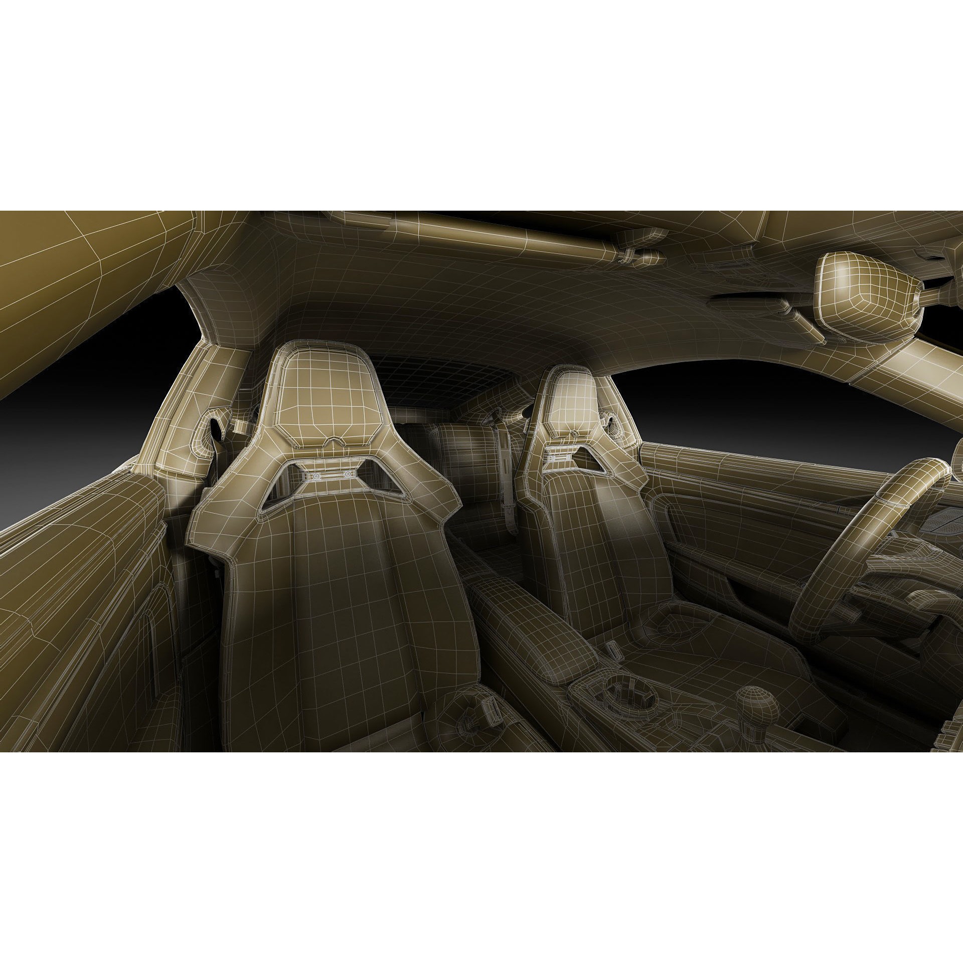 Porsche 911 GT3 Touring 2025 - Game-Ready 3D Model - View 39