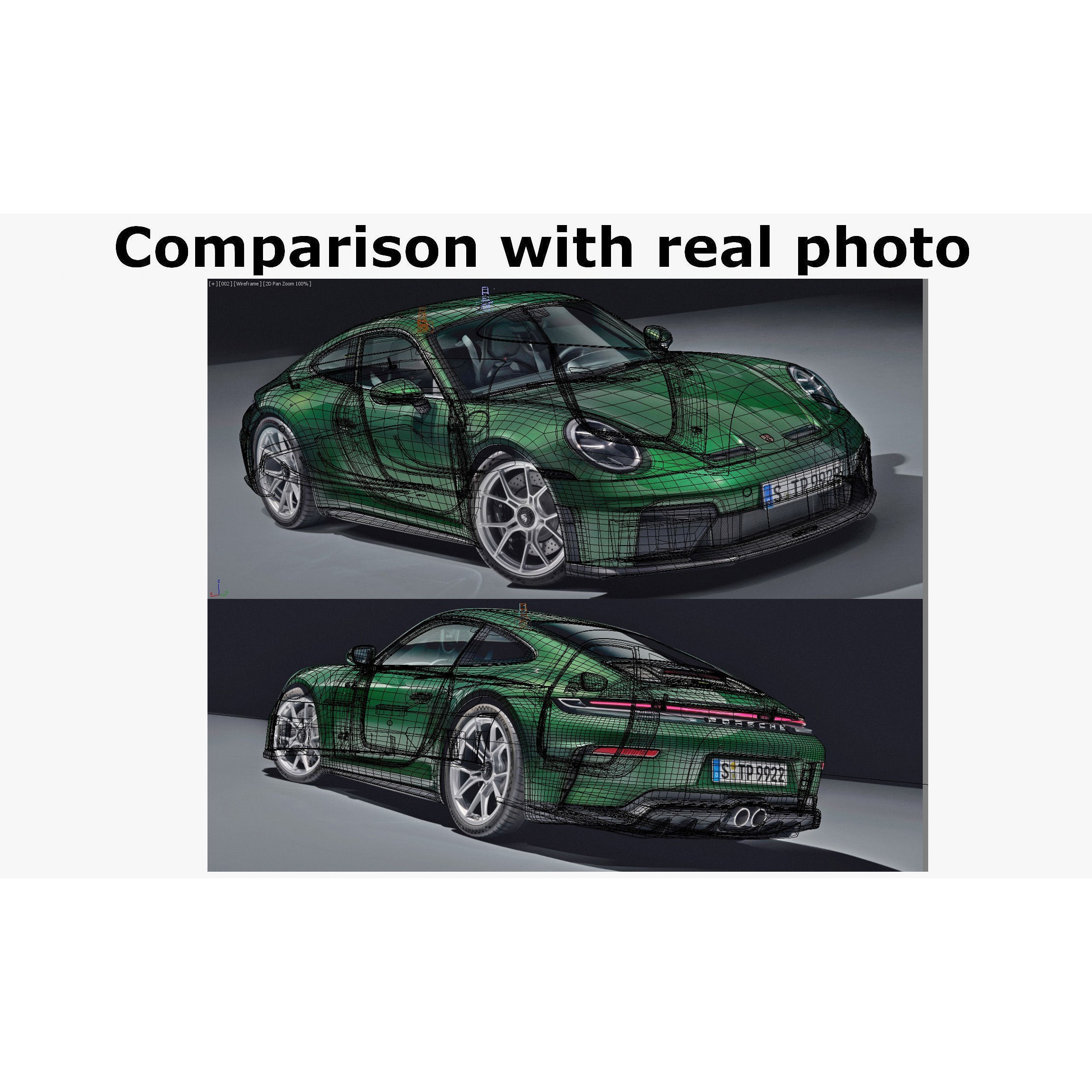 Porsche 911 GT3 Touring 2025 - Game-Ready 3D Model - View 40