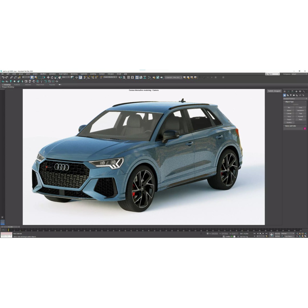 Audi RS Q3 2020 3D Model – High Poly Game-Ready Asset, FBX, Blender