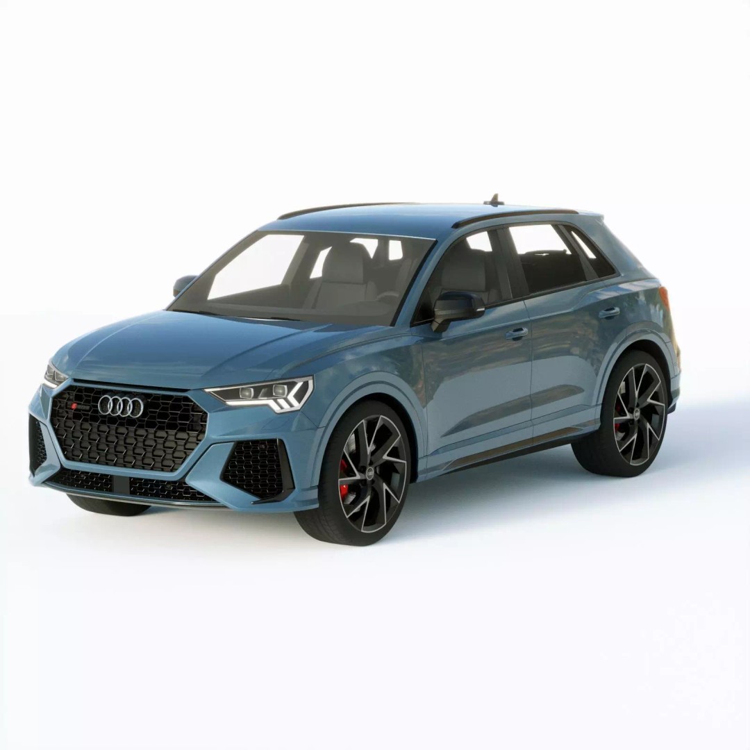 Audi RS Q3 2020 3D Model – High Poly Game-Ready Asset, FBX, Blender - View 2