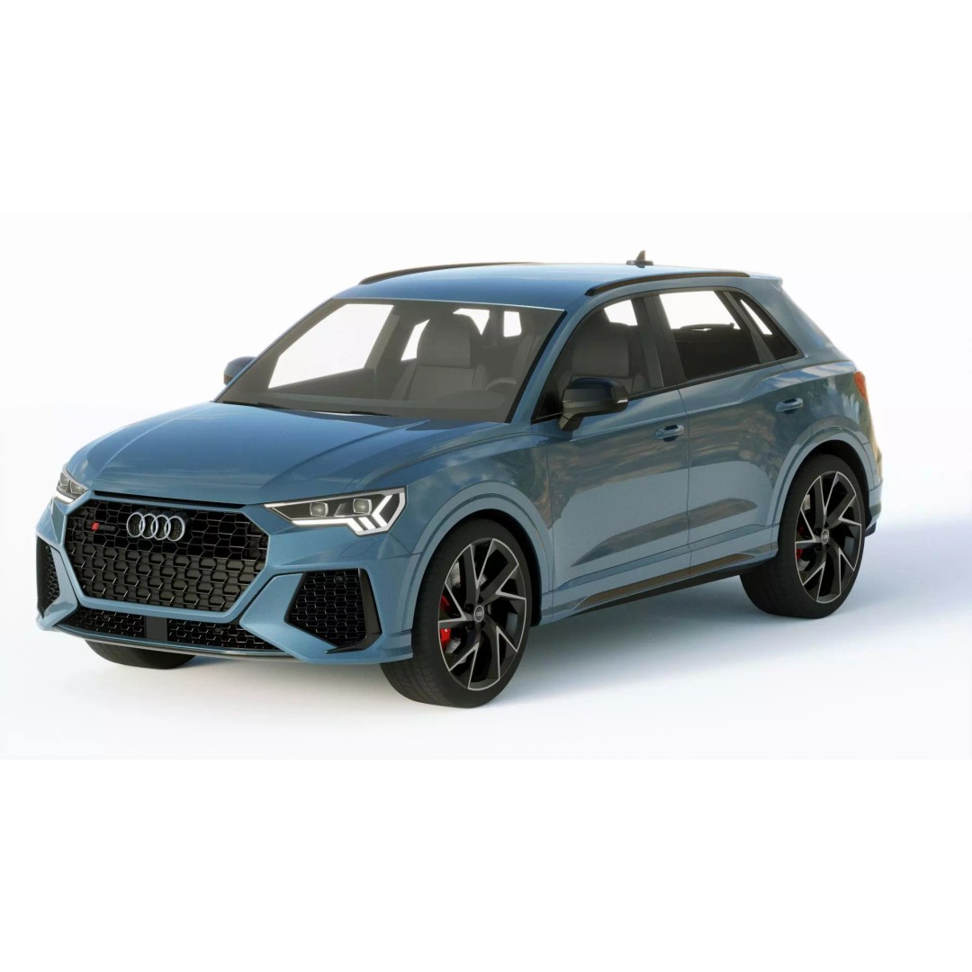 Audi RS Q3 2020 3D Model – High Poly Game-Ready Asset, FBX, Blender - View 3