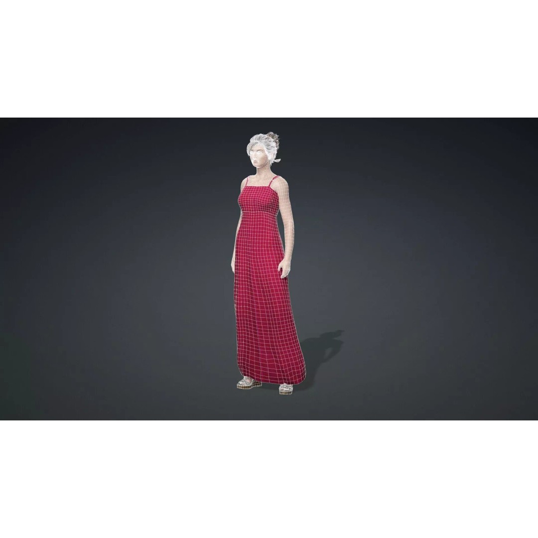 Beautiful Female Character 3D Model – Realistic Rigged Asset, FBX
