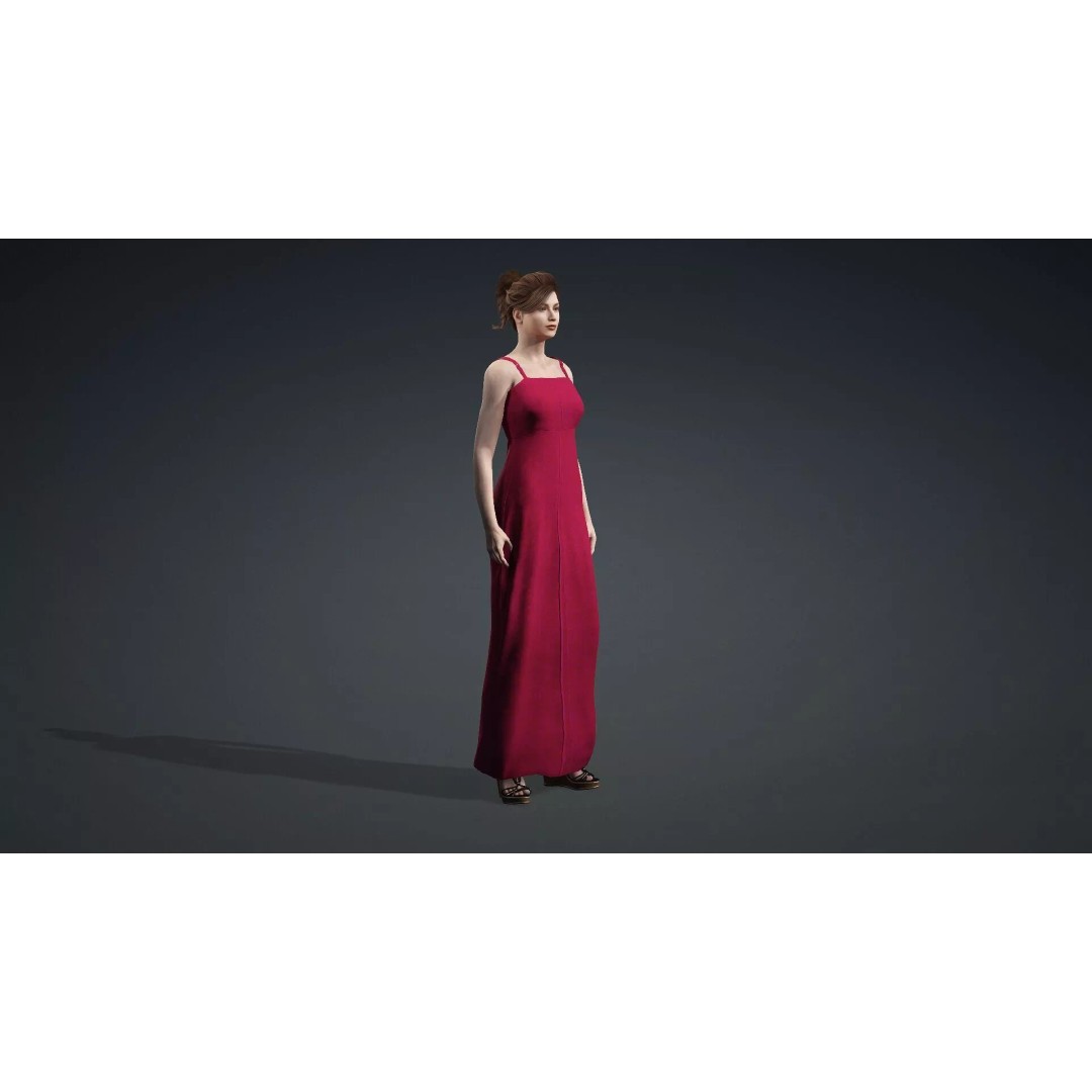 Beautiful Female Character 3D Model – Realistic Rigged Asset, FBX - View 11