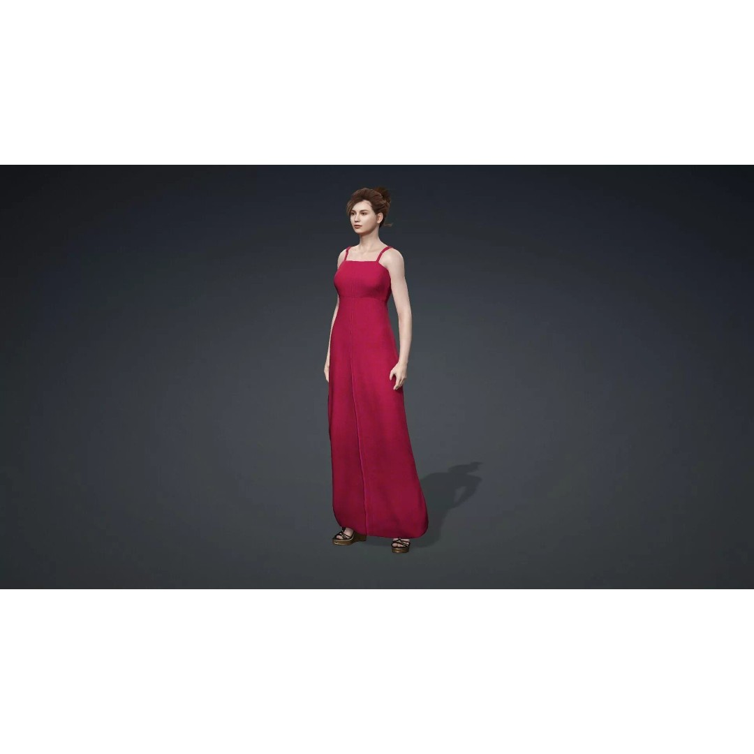 Beautiful Female Character 3D Model – Realistic Rigged Asset, FBX - View 12