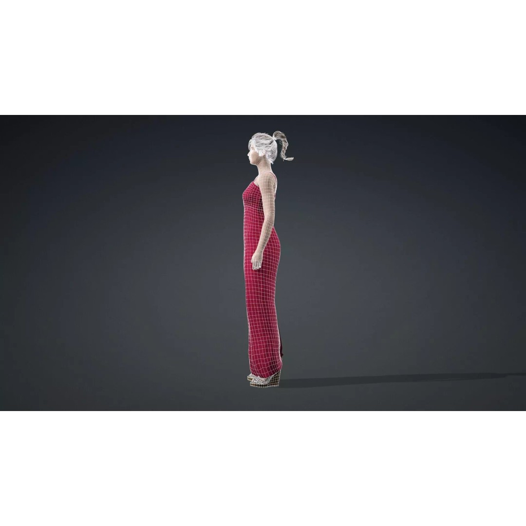 Beautiful Female Character 3D Model – Realistic Rigged Asset, FBX - View 15