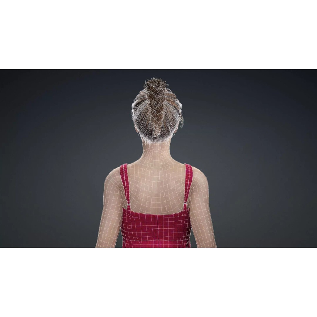 Beautiful Female Character 3D Model – Realistic Rigged Asset, FBX - View 17