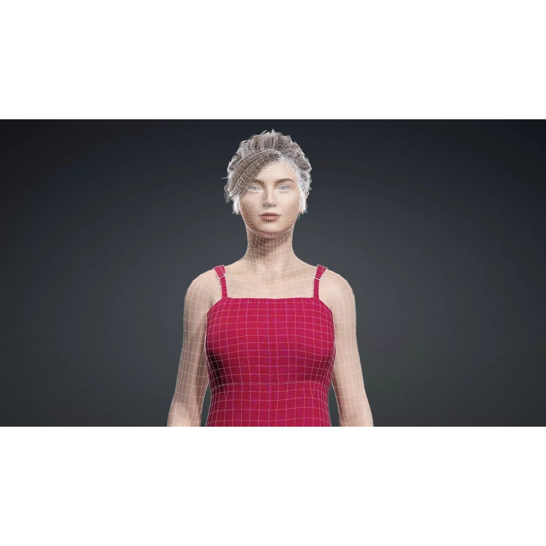Beautiful Female Character 3D Model – Realistic Rigged Asset, FBX - View 18