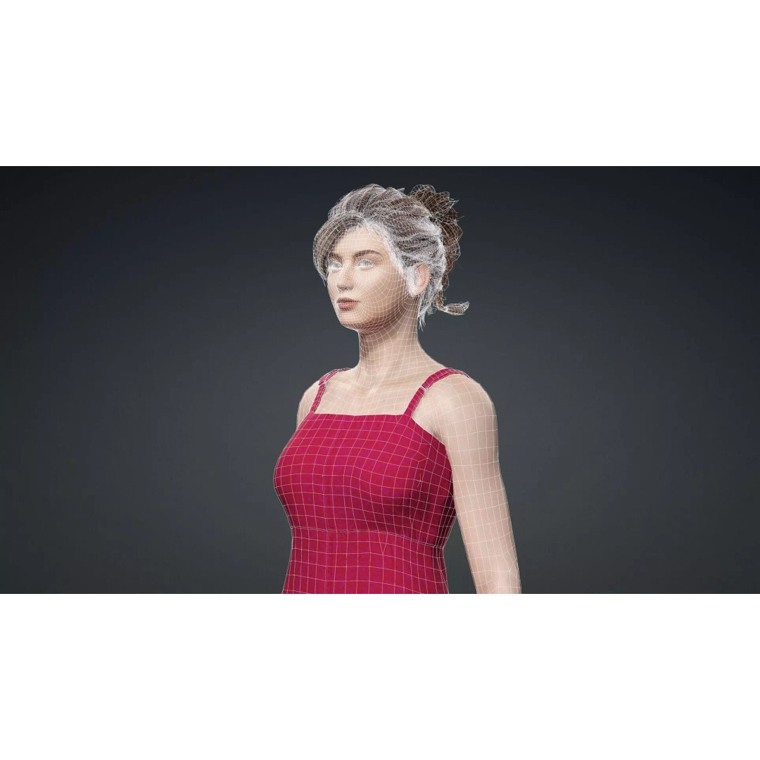 Beautiful Female Character 3D Model – Realistic Rigged Asset, FBX - View 20