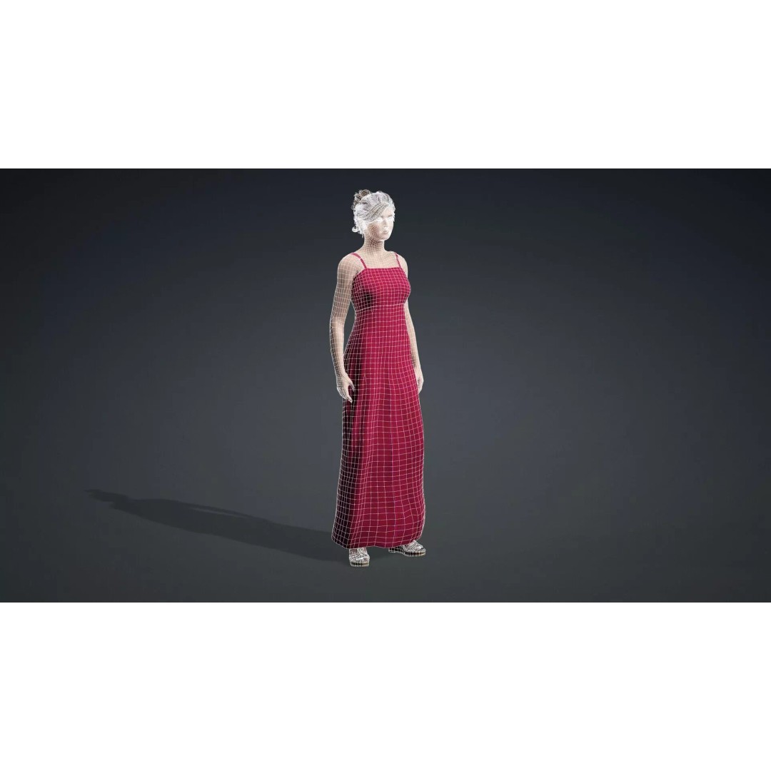 Beautiful Female Character 3D Model – Realistic Rigged Asset, FBX - View 21
