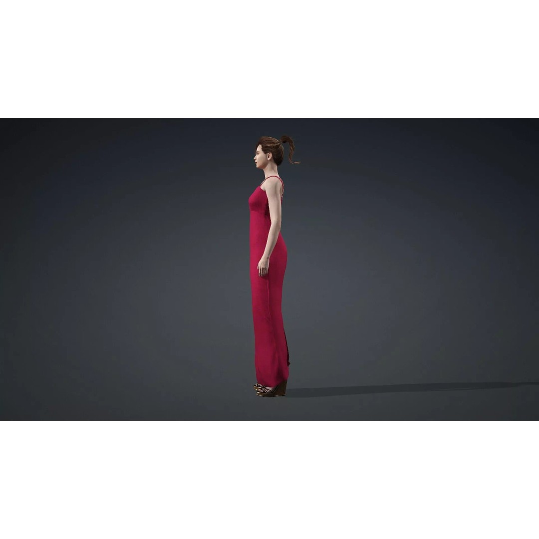 Beautiful Female Character 3D Model – Realistic Rigged Asset, FBX - View 5