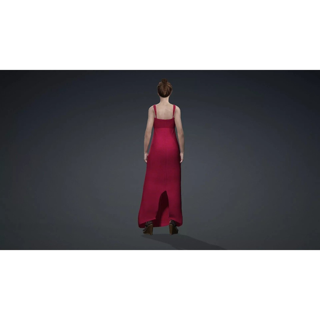 Beautiful Female Character 3D Model – Realistic Rigged Asset, FBX - View 6