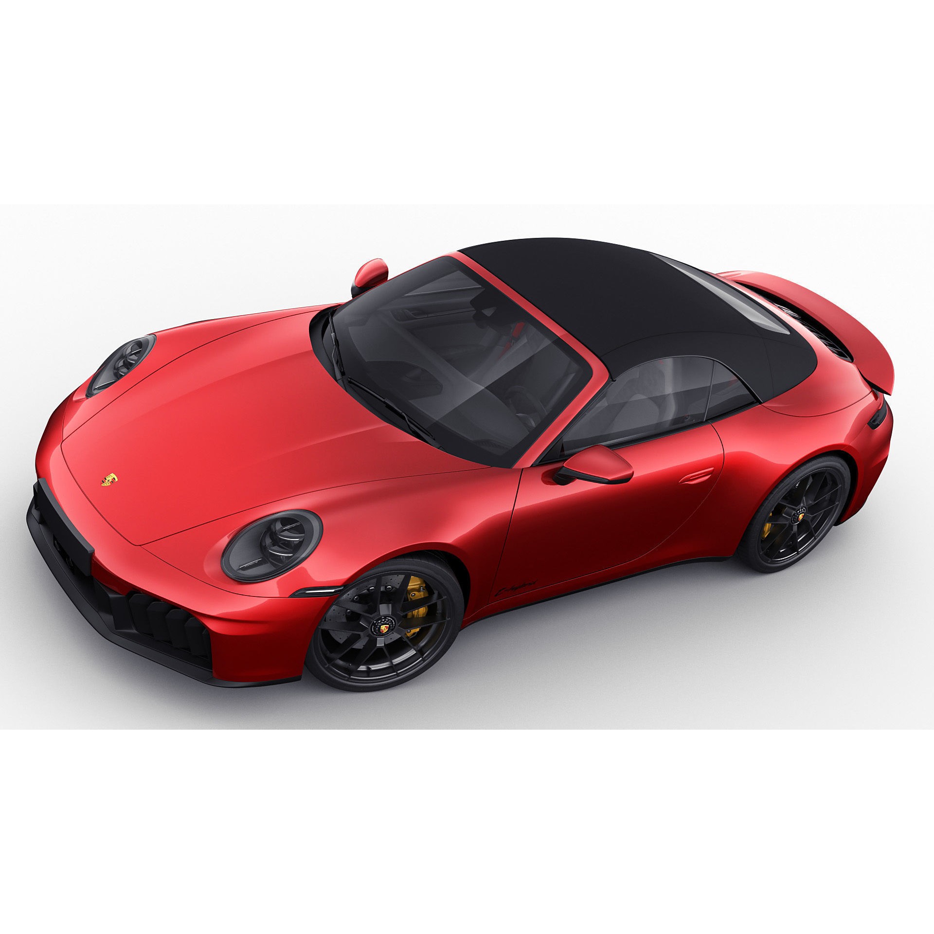 Porsche 911 Carrera GTS Cabriolet - High-Poly 3D Model - View 18