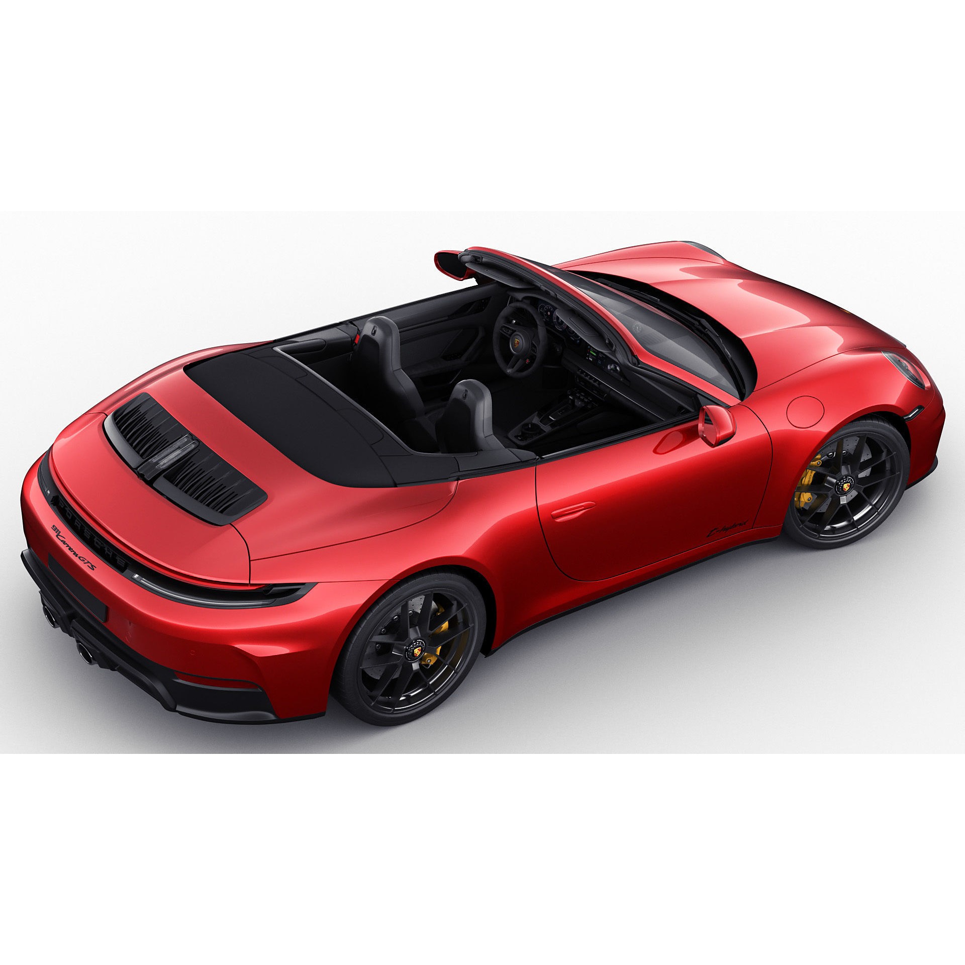 Porsche 911 Carrera GTS Cabriolet - High-Poly 3D Model - View 19