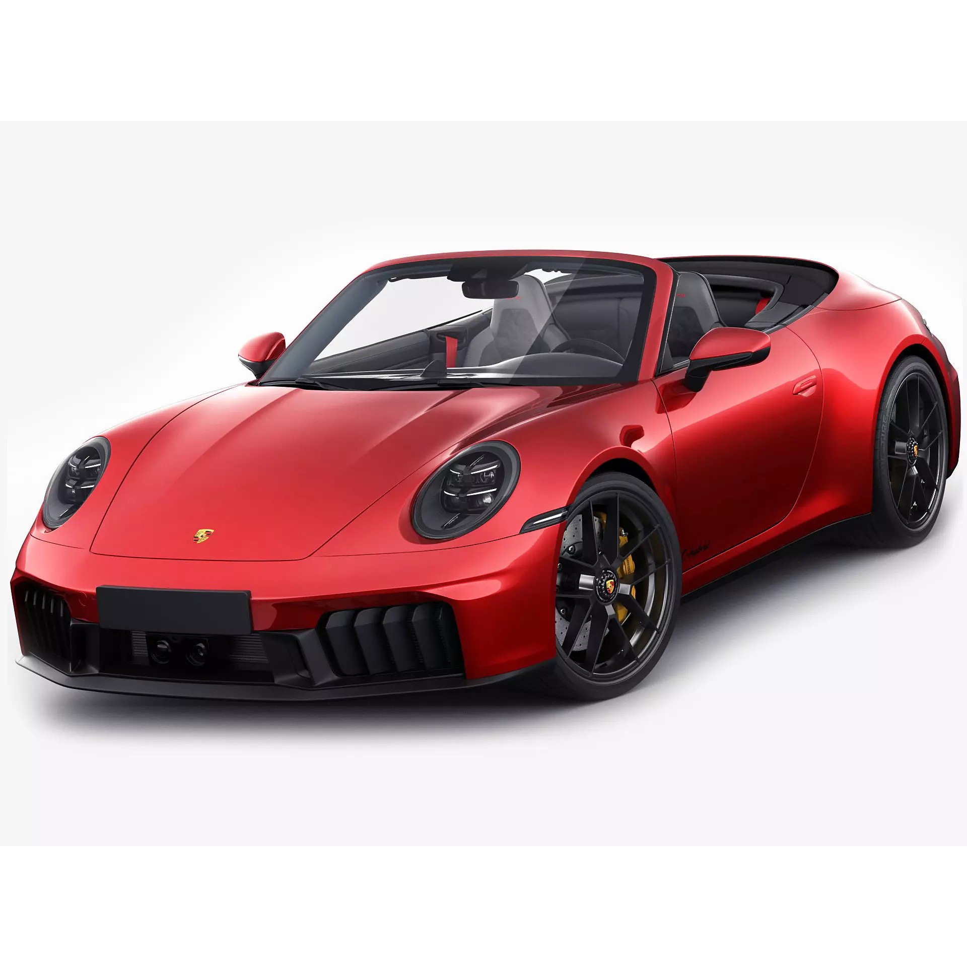 Porsche 911 Carrera GTS Cabriolet - High-Poly 3D Model - View 2