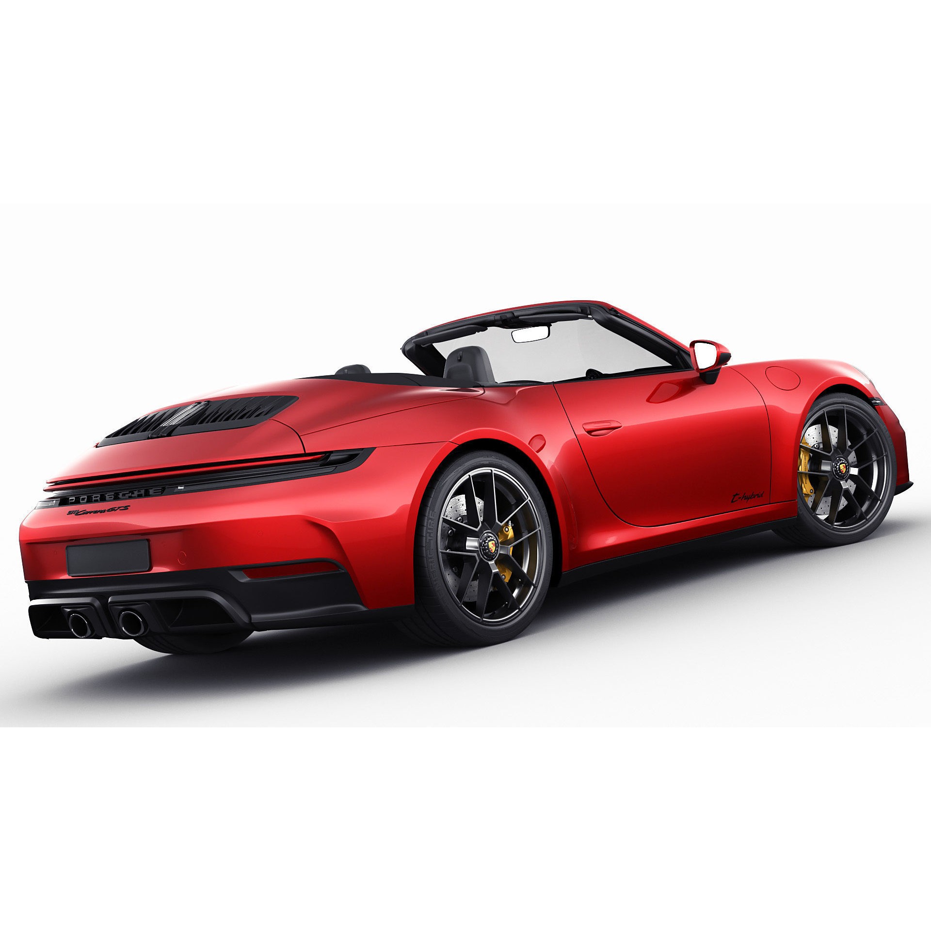 Porsche 911 Carrera GTS Cabriolet - High-Poly 3D Model - View 23