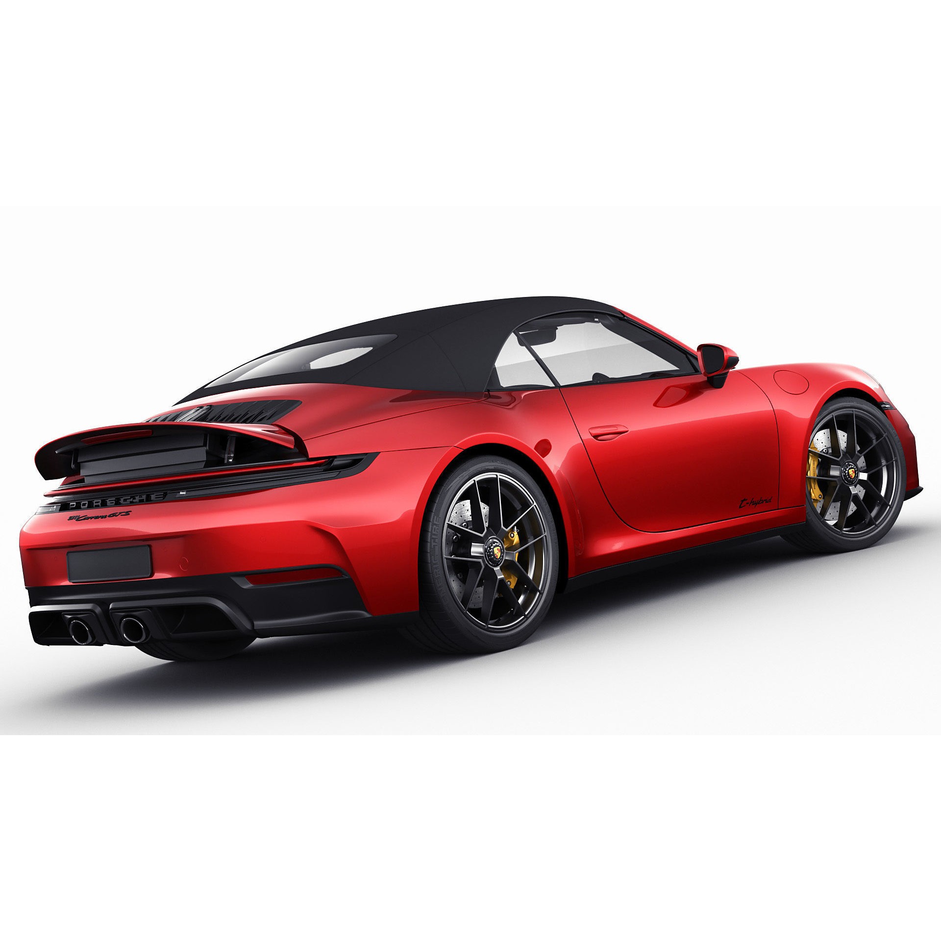 Porsche 911 Carrera GTS Cabriolet - High-Poly 3D Model - View 24